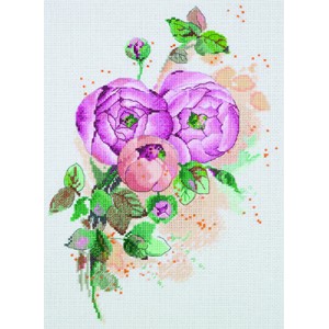 Cross Stitch Kit Ranunculus...