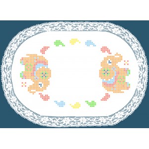 Colour print Doily 20 x 30...