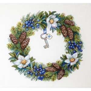 Borduurpakket Winter Wreath...