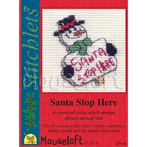 Cross stitch kit Santa Stop...