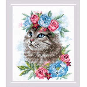Cross stitch kit Cat in...