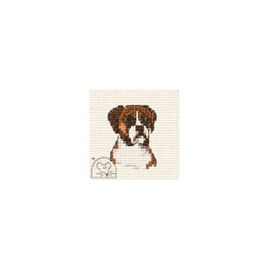 Cross stitch kit Boxer -...