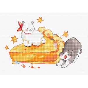 Cross stitch kit Eating...