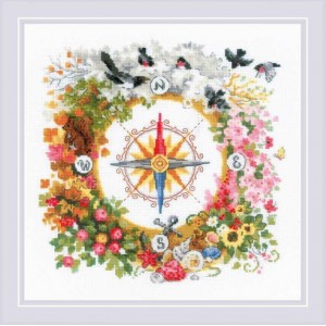 Borduurpakket Compass - RIOLIS