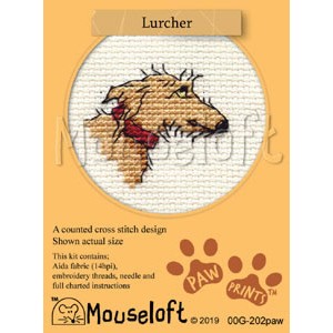 Cross stitch kit Lurcher -...