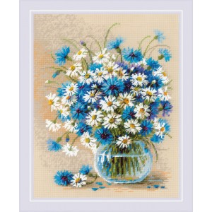 Cross stitch kit Daisies...