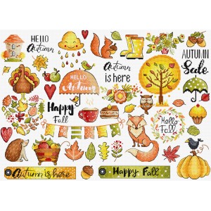 Borduurpakket Autumn...