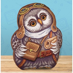 Borduurpakket Owl Cushion -...