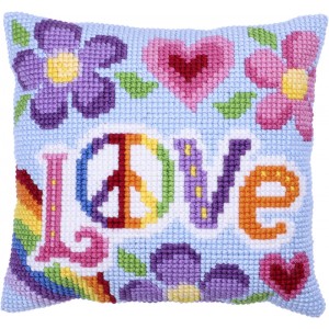 Kussen borduurpakket Love...