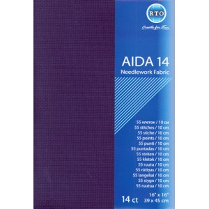 Fabric Aida 14 count - Dark...
