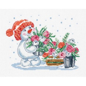 Borduurpakket Pink Winter -...