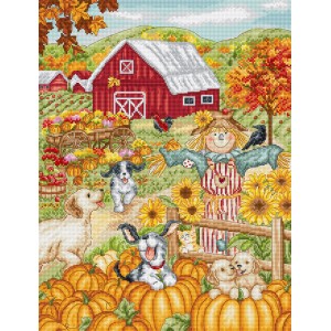 Borduurpakket Autumn Farm -...