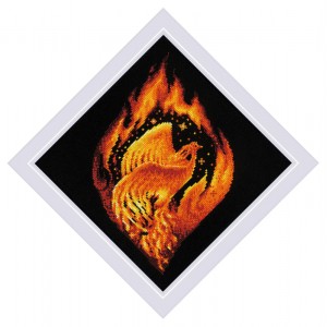 Cross stitch kit Flaming...