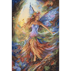 Cross stitch kit Faerie -...