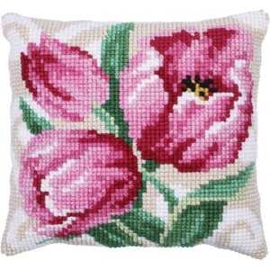 Kussen borduurpakket Pink...