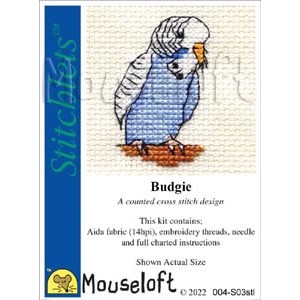 Cross stitch kit Budgie -...