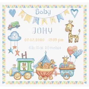 Cross stitch kit Baby Boy...