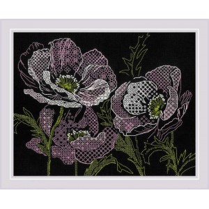 Borduurpakket Lace Poppies...