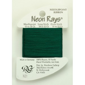 Neon Rays Forest Green -...