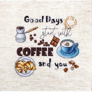 Cross stitch kit Coffee...