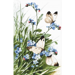 Borduurpakket Butterflies...