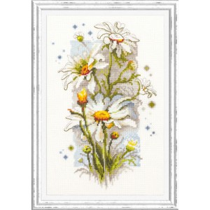 Borduurpakket White Daisies...