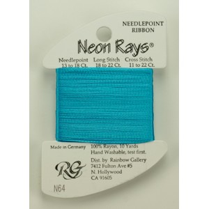 Neon Rays Aqua - Rainbow...