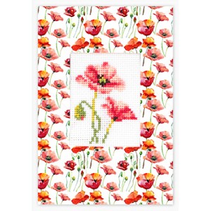 Cross stitch kit Postcard...