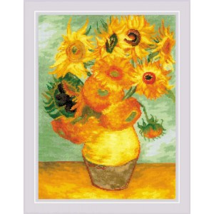 Cross stitch kit Sunflowers...