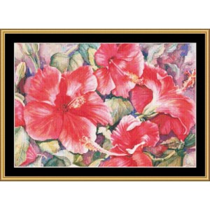 Cross Stitch Chart Hibiscus...