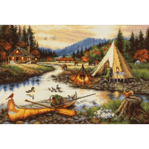 Cross stitch kit Gold Creek...