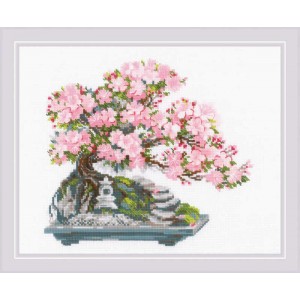 Cross stitch kit Flowering...