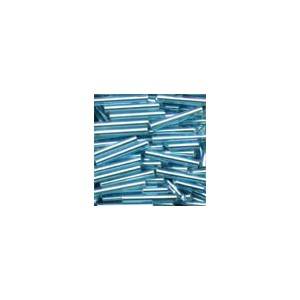 Large Bugle Beads Aqua Ice...