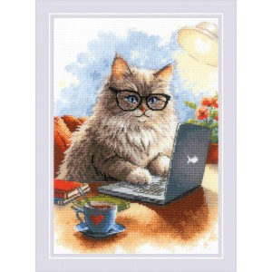 Cross stitch kit Writer of...