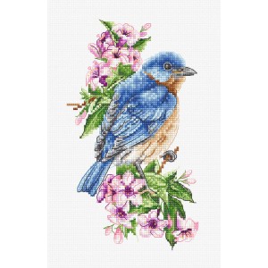 Borduurpakket Blue Bird on...
