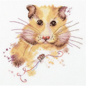 Cross stitch kit Hamster -...