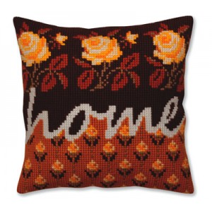 Kussen borduurpakket Home -...