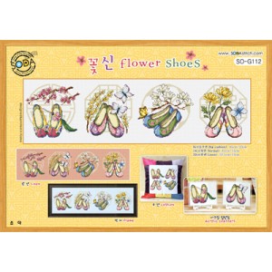 Borduurpatroon Flower Shoes...
