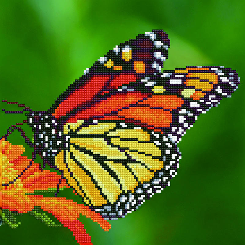 Diamond Art Monarch Butterfly - Leisure Arts > Medium > Leisure Arts >  Diamond Painting > The Stitch Company B.V.