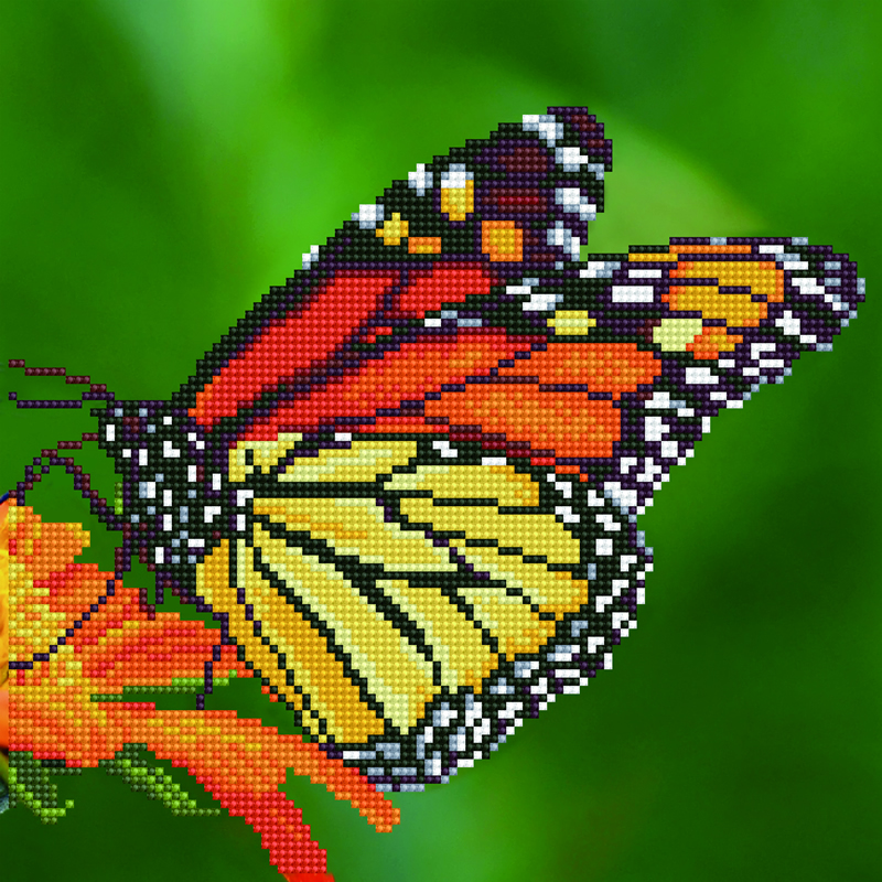 Diamond Art Monarch Butterfly - Leisure Arts > Medium > Leisure Arts > Diamond  Painting > The Stitch Company B.V.