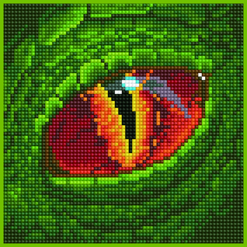 Diamond Art Dragon Eye - Leisure Arts > Sparkle Art > Leisure Arts >  Diamond Painting > The Stitch Company B.V.