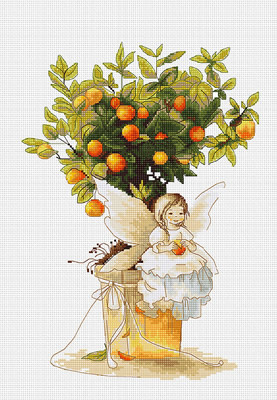 Luca-S Counted Cross Stitch Kit Tangerines B2255 