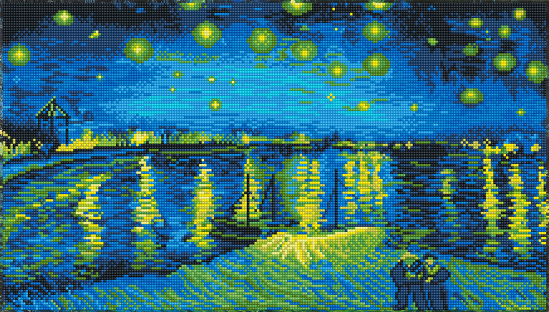 Diamond Dotz Starry Night Over the Rhône (après Van Gogh) - Needleart World  > Large > Diamond Dotz Round > Diamond Dotz > Diamond Painting > The Stitch  Company B.V.