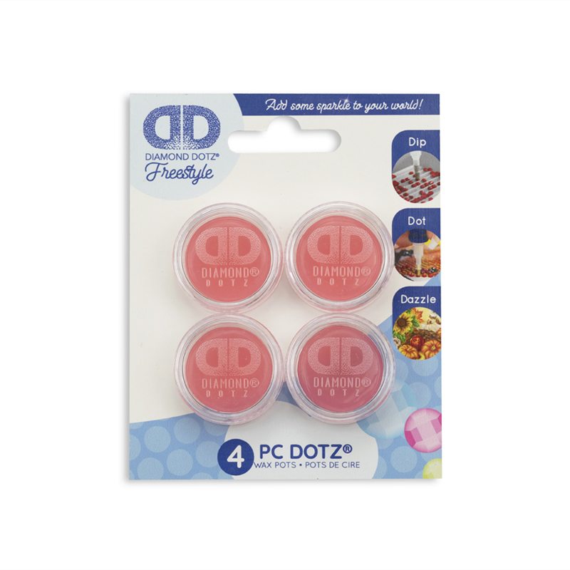 Diamond Dotz Wax Pots - 4 pieces - Needleart World > Freestyle accessories  > Diamond Dotz Freestyle > Diamond Dotz > Diamond Painting > The Stitch  Company B.V.