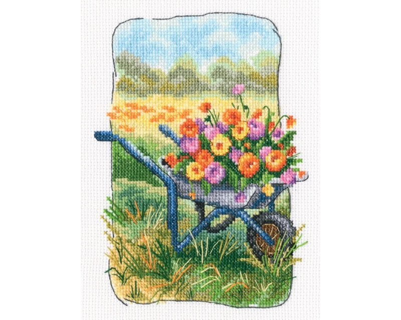 Flower Garden Cross Stitch Kit