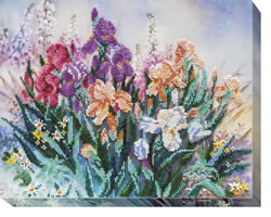 Bead Embroidery kit Morning Garden - Abris Art