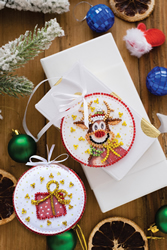 Bead Embroidery kit Christmas Guest - Abris Art