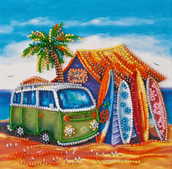 Bead Embroidery kit Surfing - Abris Art