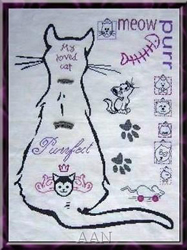 Cross Stitch Chart My Cat Sampler - Alessandra Adelaide