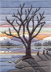 Platsteek pakket Long Stitch Seasons - Winter Evening  - Derwentwater Designs